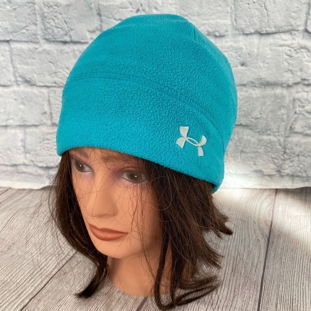 Under armour women OS fleece beanie hat w/soft lining Light Blue